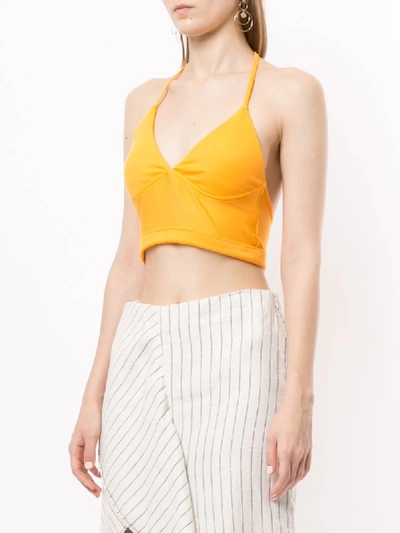 Shop Alix Nyc Ross Crop Top In Yellow