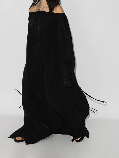 Shop Bondi Born Eternal Off-the-shoulder Maxi Dress In Black