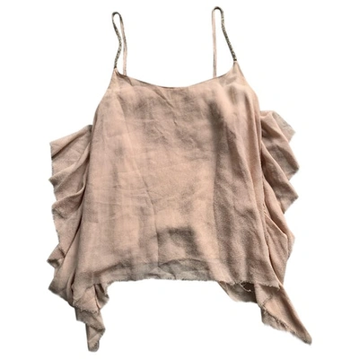 Pre-owned Swildens Silk Camisole In Pink