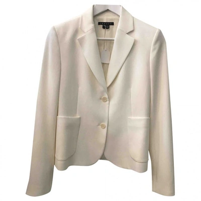 Pre-owned Theory White Polyester Jacket