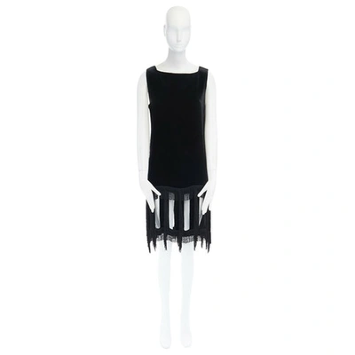 Pre-owned Jean Paul Gaultier Black Velvet Dress