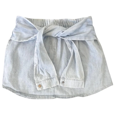 Pre-owned Nasty Gal Blue Cotton Skirt