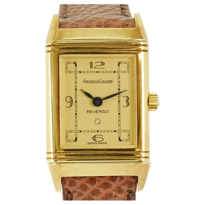 Pre-owned Jaeger-lecoultre Reverso Gold Yellow Gold Watch