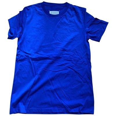 Pre-owned Maison Margiela Blue Cotton T-shirts