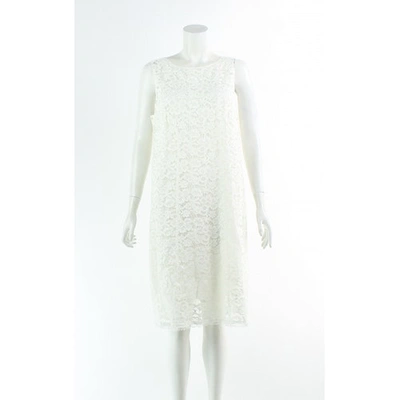 Pre-owned Nina Ricci White Cotton Dress