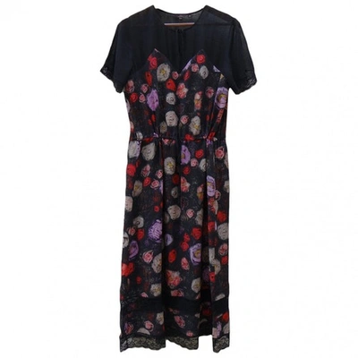 Pre-owned Mulberry Silk Maxi Dress In Multicolour