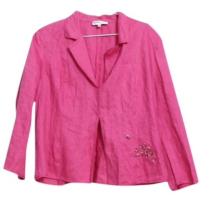 Pre-owned Gerard Darel Pink Linen Jacket