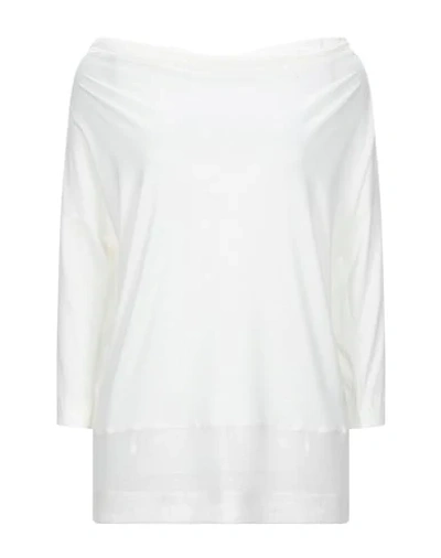 Shop Gran Sasso T-shirts In Ivory