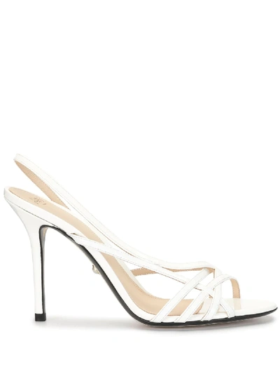 Shop Alevì Tiffany Pumps In White