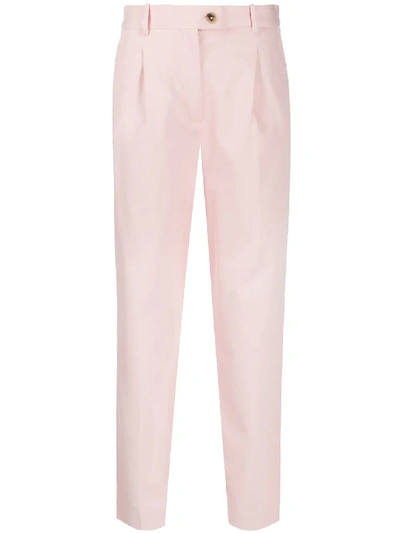 Shop Tommy Hilfiger Straight Leg Trousers In Pink