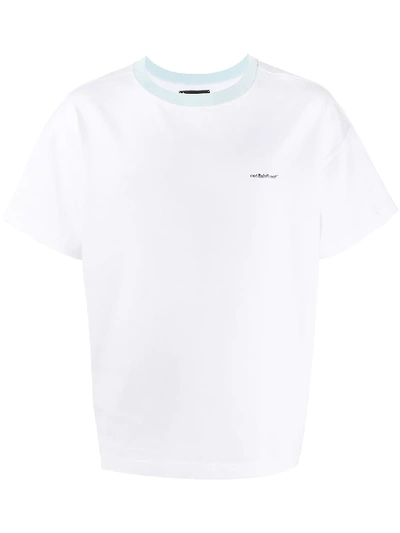 Shop Styland Not Rain Proof Crew-neck T-shirt In White