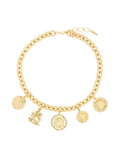 Shop Jennifer Behr Romulus Short Necklace In Gold
