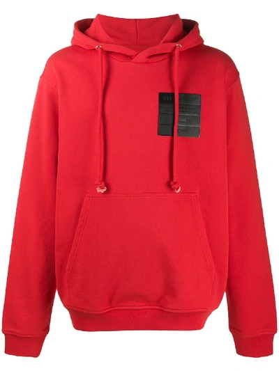 Shop Maison Margiela Stereotype Hoodie In Red