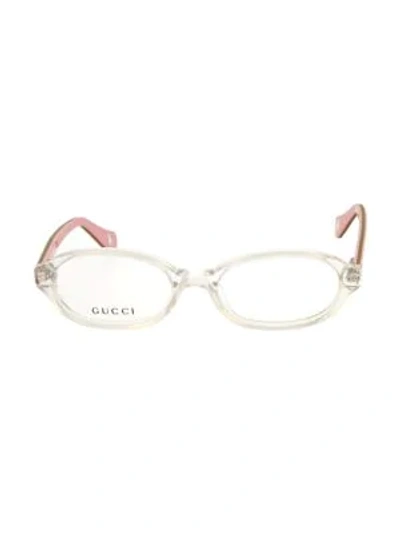 Shop Gucci Girl's 50mm Oval Optical Glasses In Lilac