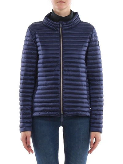 Shop Save The Duck Quilted Fabric Ultralight Down Jacket In Blue