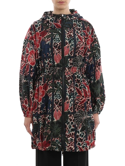Shop Moncler Lichen Oversized Jacket In Multi