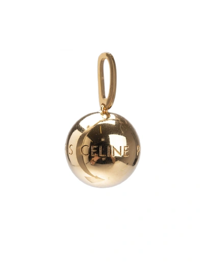 Shop Celine Boule  Paris Pendant In Gold