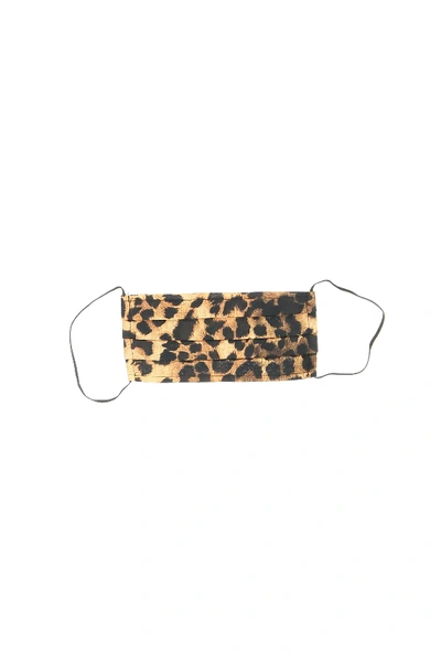 Shop Arizona Love Leopard Print Face Mask In Brown,black,beige