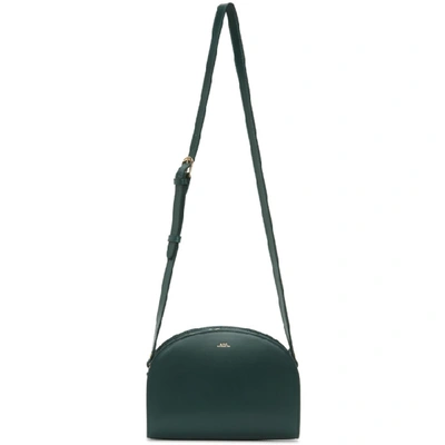 Shop Apc Green Demi-lune Bag In Kag Green