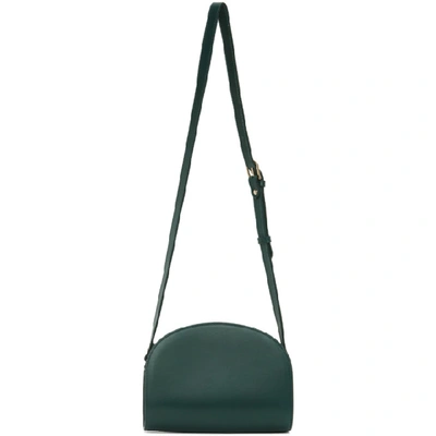 Shop Apc Green Demi-lune Bag In Kag Green