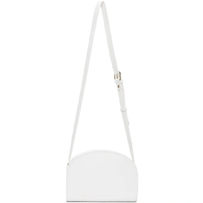 Shop A.p.c. White Demi-lune Bag In Aab White