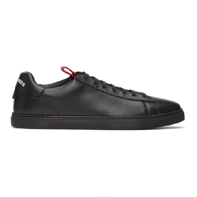 Shop Dsquared2 Black & White New Tennis Sneakers In M002 Neroro