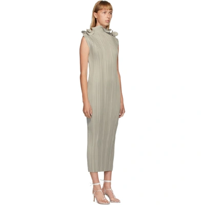 Shop Totême Toteme Grey Mazarron Dress In 308 Desert