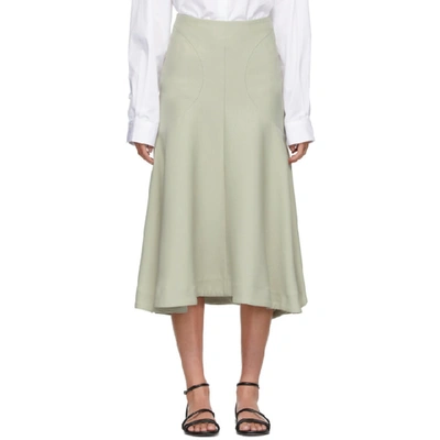 Shop Totême Toteme Beige Mazille Skirt In 308 Desert