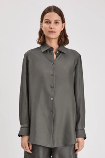 Filippa K Jennie Shirt In Nickel Grey | ModeSens