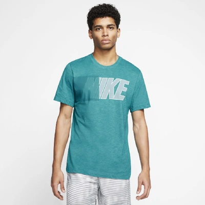 Nike Dri-fit Men's Graphic Training T-shirt (bright Spruce) - Clearance  Sale In Bright Spruce,white | ModeSens