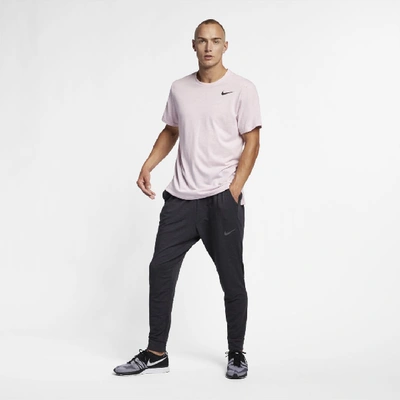 Shop Nike Breathe Men's Short-sleeve Training Top In Pink
