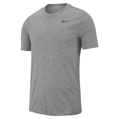 Shop Nike Men's Dri-fit Fitness T-shirt In Grey