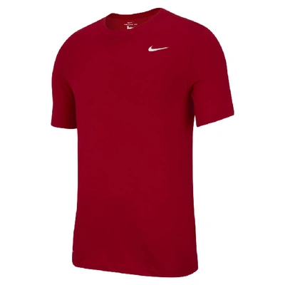 Shop Nike Dri-fit Men's Training T-shirt In Gym Red,white
