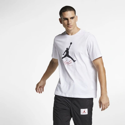 Shop Jordan Jumpman Flight Men's T-shirt In White