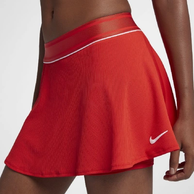 Shop Nike Court Dri-fit Women's Tennis Skirt In Red