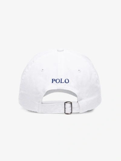 Shop Polo Ralph Lauren White Classic Sport Embroidered Logo Cap