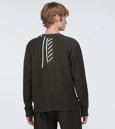 Shop Craig Green Laced Sweatshirt In Black