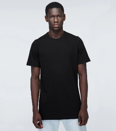Shop Rick Owens Level Short-sleeved Cotton T-shirt In Black