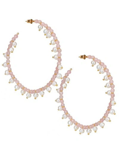 Shop Christie Nicolaides Ava Hoops Pale Pink