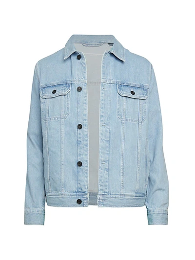 Shop French Connection Authentic Classic Denim Jacket In Vintage Blue