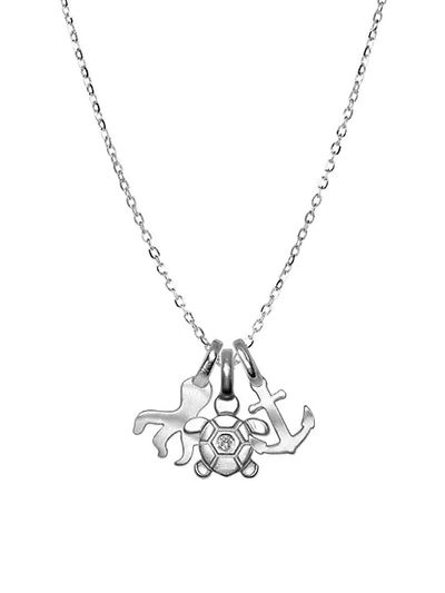 Shop Alex Woo Mini Addition Diamond And Sterling Silver Pendant Necklace
