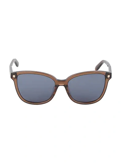 Shop Ferragamo 56mm Square Sunglasses In Brown