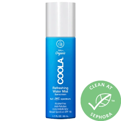 Shop Coola Refreshing Water Face Mist With Spf 18 And Hyaluronic Acid 1.7 oz / 50 ml