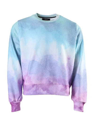 Shop Amiri Watercolor Print Sweatshirt