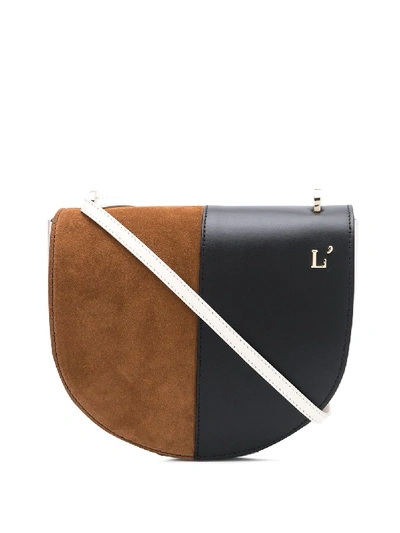 Shop L'autre Chose Colour Block Shoulder Bag In White