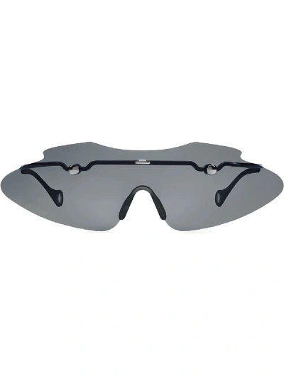 Shop Fenty Centerfold Mask Sunglasses In Black