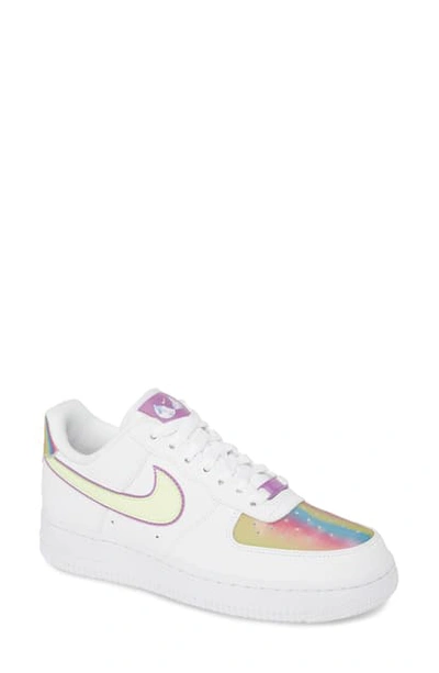 Shop Nike Air Force 1 Low Ess Sneaker In White/ Fire Pink/ Blue