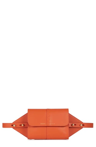 Shop Frame Les Second Leather Belt Bag In Persimmon