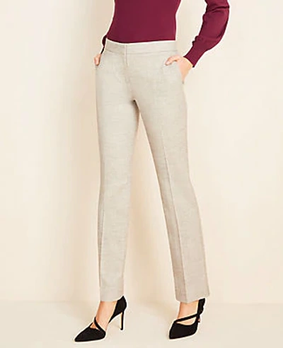 Shop Ann Taylor The Marled Straight Pant In Grey Multi