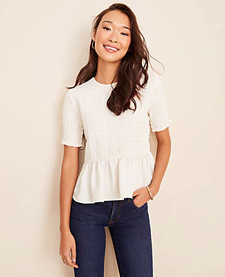 ann taylor peplum top